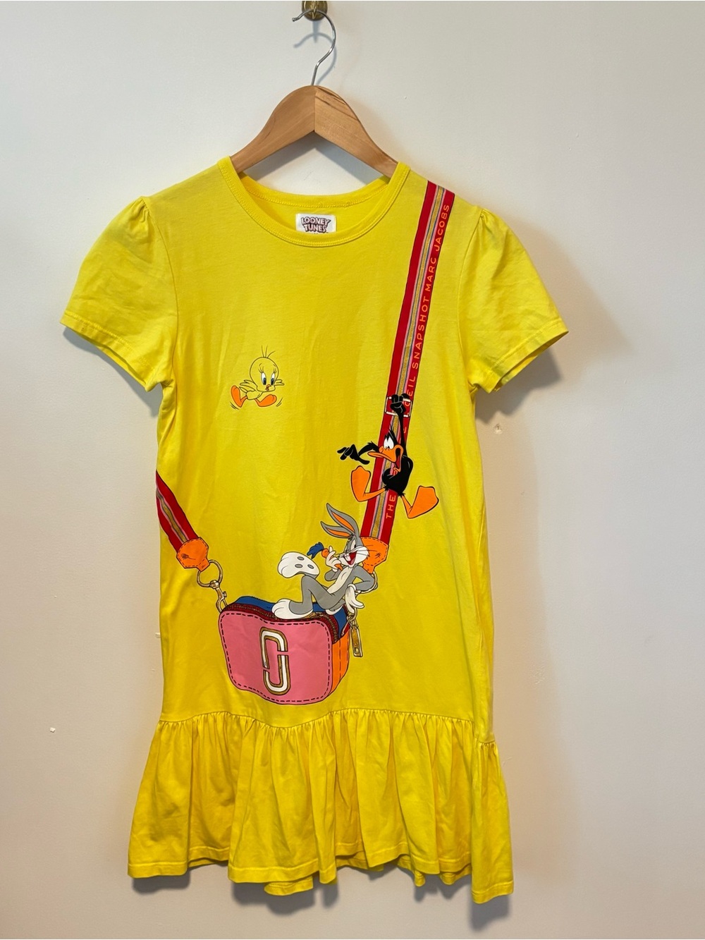 Marc Jacobs X Looney Tunes Graphic Ruffle Hem Dress